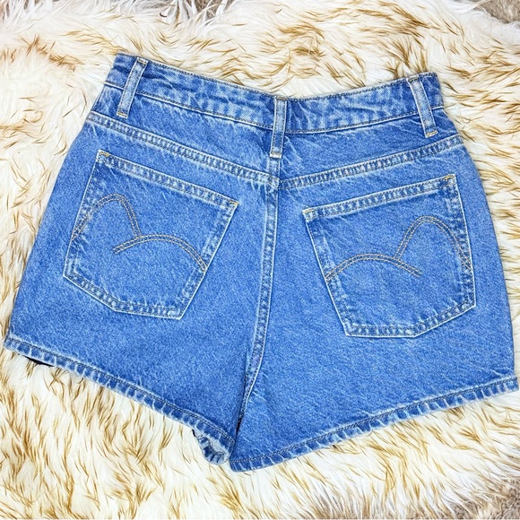 Farm Rio Colorful Crochet Denim Shorts - Picture 2 of 9